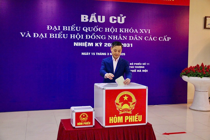 Phường Phú Thượng đồng loạt khai mạc bầu cử tại 16 khu vực bỏ phiếu – cử tri nô nức tham gia Ngày hội toàn dân- Ảnh 10.