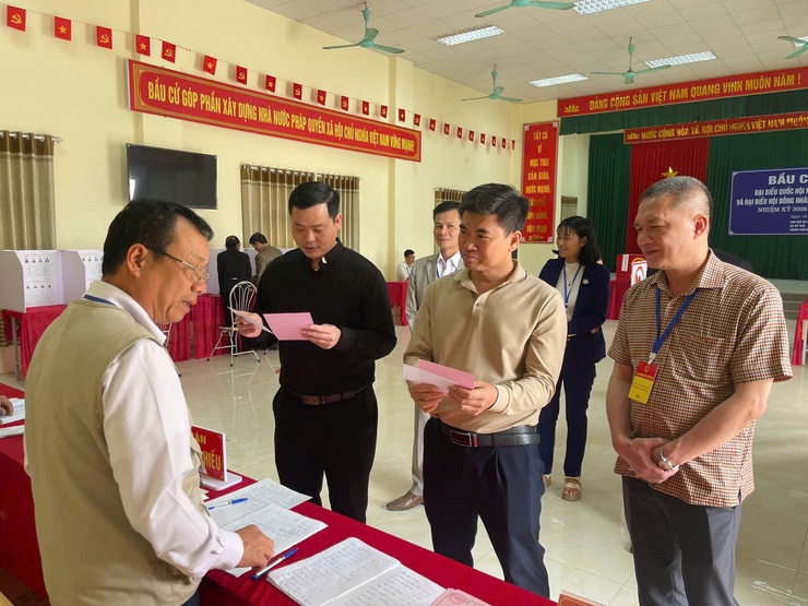 Mỹ Đức: 99,67% cử tri đi bầu cử trong ngày hội lớn- Ảnh 5.