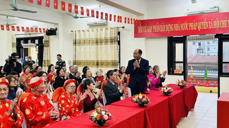 UBND phường Định Công đồng loạt khai mạc bầu cử- Ảnh 2.