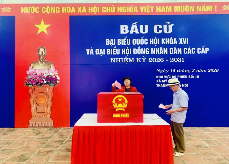 Mỹ Đức: 99,67% cử tri đi bầu cử trong ngày hội lớn- Ảnh 14.