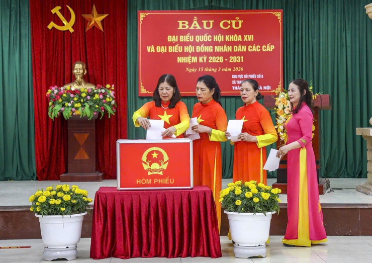 Cử tri thôn Cổ Điển B, khu vực bỏ phiếu số 8 xã Thanh Trì tích cực tham gia bỏ phiếu- Ảnh 5.