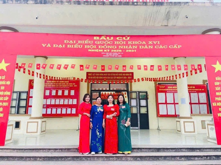 Hội phụ nữ xã Đại Xuyên tích cực góp sức trong Ngày bầu cử- Ảnh 1.