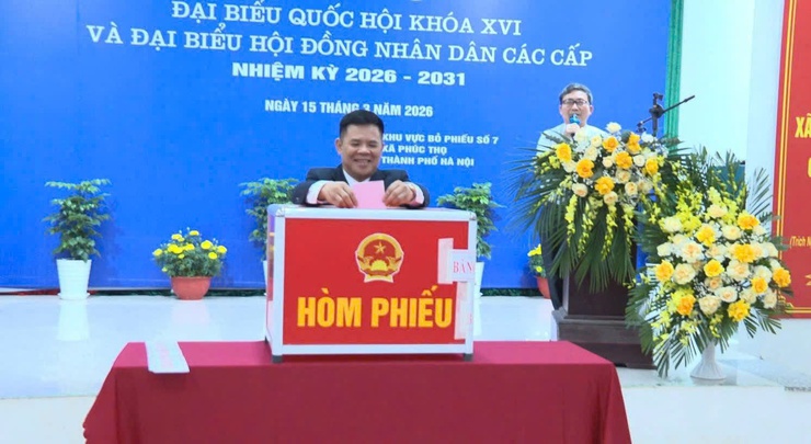 Hơn 50.000 cử tri xã Phúc Thọ nô nức tham gia bầu cử đại biểu Quốc hội khóa XVI và đại biểu Hội đồng nhân dân các cấp nhiệm kỳ 2026–2031- Ảnh 11.