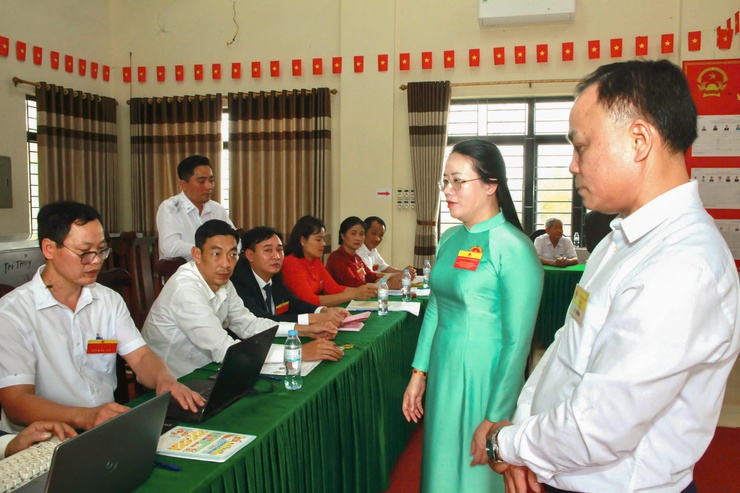   Chủ tịch Hội Nông dân thành phố Hà Nội kiểm tra công tác bầu cử tại xã Đại Xuyên- Ảnh 3.