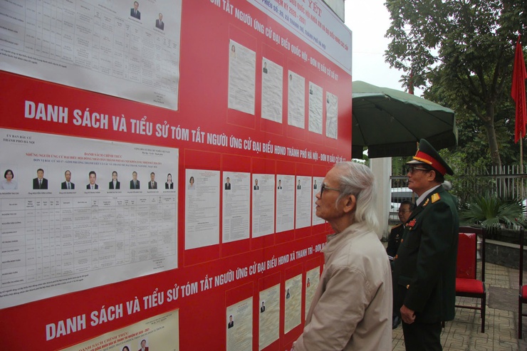 Thôn D8, xã Thanh Trì hoàn thành 100% cử tri tham gia bỏ phiếu- Ảnh 1.