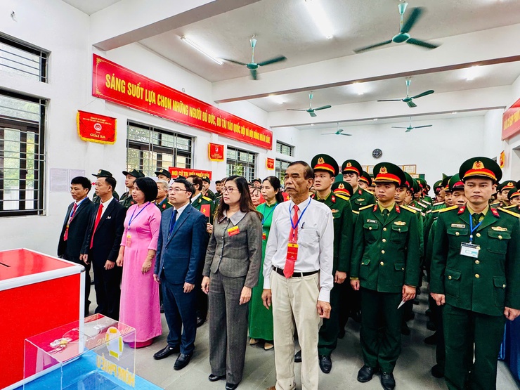 Thôn D8, xã Thanh Trì hoàn thành 100% cử tri tham gia bỏ phiếu- Ảnh 3.