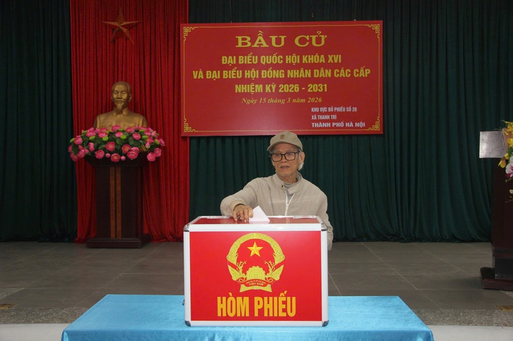 Thôn D8, xã Thanh Trì hoàn thành 100% cử tri tham gia bỏ phiếu- Ảnh 5.