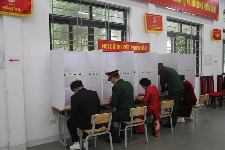 Thôn D8, xã Thanh Trì hoàn thành 100% cử tri tham gia bỏ phiếu- Ảnh 13.