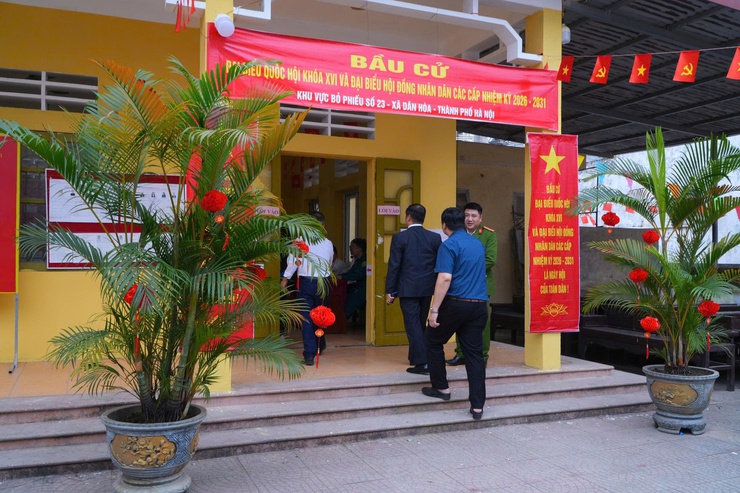 TÍNH ĐẾN 14 GIỜ 30 PHÚT CHIỀU 15/3 
XÃ DÂN HOÀ TỶ LỆ CỬ TRI ĐI BẦU CỬ ĐẠT TRÊN 94%- Ảnh 7.