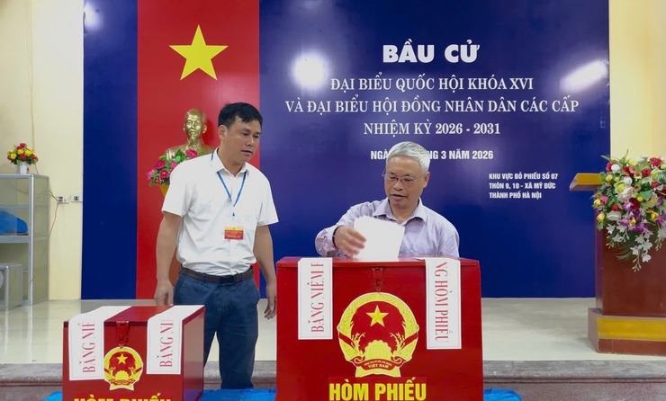 Mỹ Đức: 99,67% cử tri đi bầu cử trong ngày hội lớn- Ảnh 15.