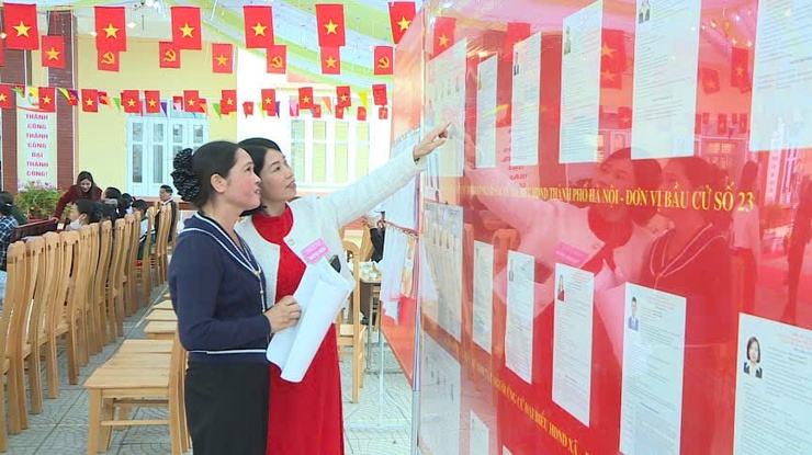 XÃ PHÚC THỌ HOÀN THÀNH 100% TỶ LỆ CỬ TRI THAM GIA BỎ PHIẾU- Ảnh 1.