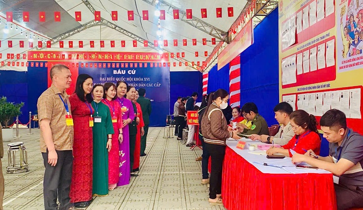 Mỹ Đức: 99,67% cử tri đi bầu cử trong ngày hội lớn- Ảnh 6.