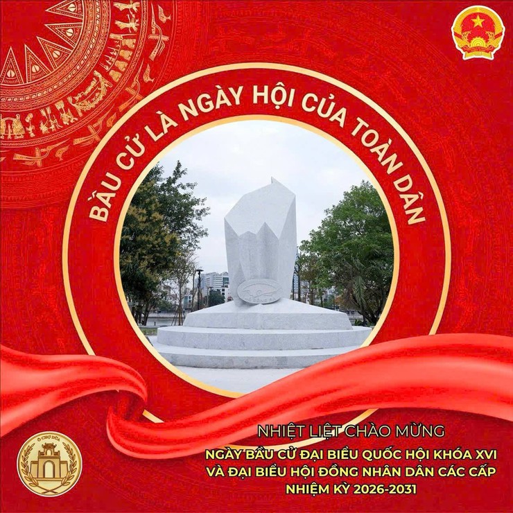 Cử tri Phường Ô Chợ Dừa tích cực tham gia ngày bầu cử- Ảnh 2.