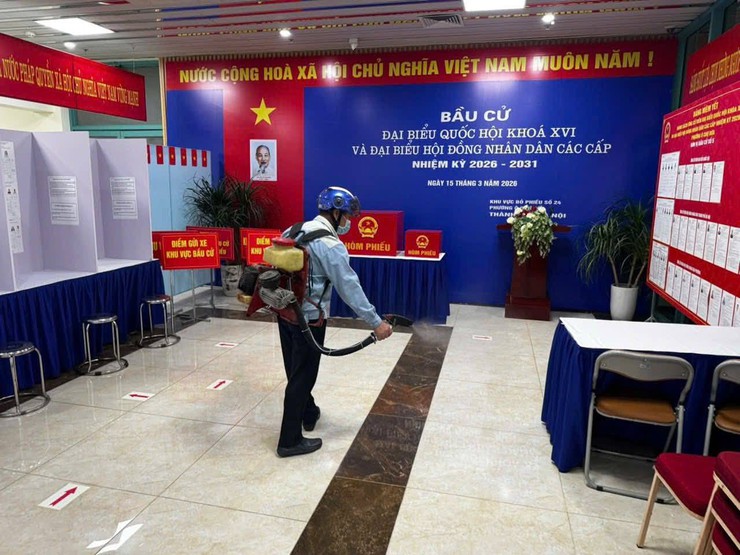 Trạm Y tế Phường Ô Chợ Dừa : Sẵn sàng các điều kiện y tế tốt nhất phục vụ bầu cử- Ảnh 12.