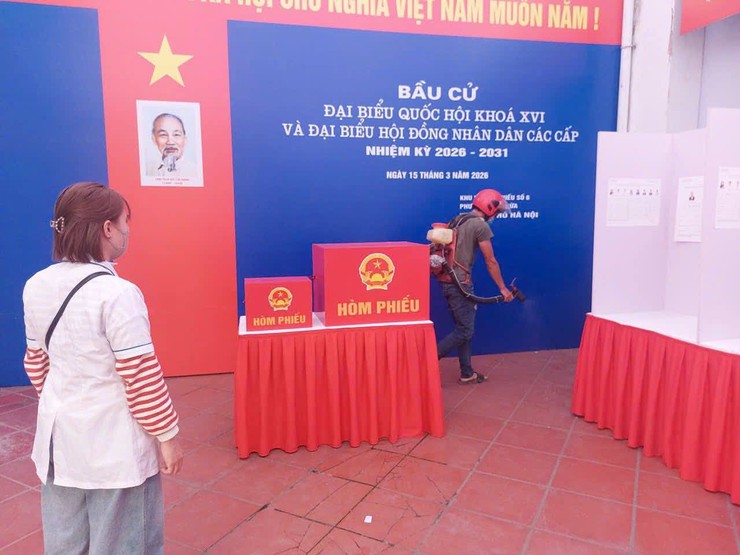 Trạm Y tế Phường Ô Chợ Dừa : Sẵn sàng các điều kiện y tế tốt nhất phục vụ bầu cử- Ảnh 8.