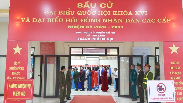 KHAI MẠC BẦU CỬ TẠI 51 KHU VỰC BỎ PHIẾU BẦU CỬ ĐẠI BIỂU QUỐC HỘI VÀ ĐẠI BIỂU HĐND CÁC CẤP NHIỆM KỲ 2026-2031 TRÊN ĐỊA BÀN XÃ THƯ LÂM- Ảnh 12.