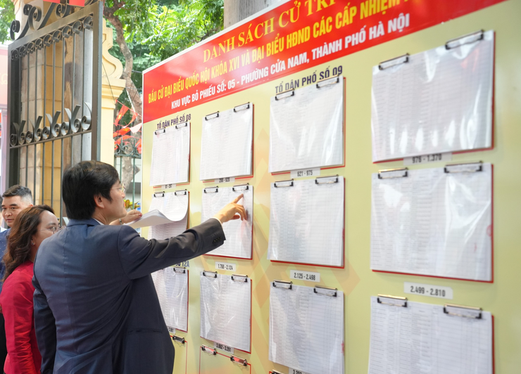 Giám đốc Sở Y tế Hà Nội kiểm tra công tác chuẩn bị bầu cử tại phường Hoàn Kiếm, Cửa Nam- Ảnh 2.