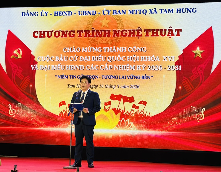 Tam Hưng: Đặc sắc chương trình nghệ thuật chào mừng thành công ngày bầu cử- Ảnh 1.