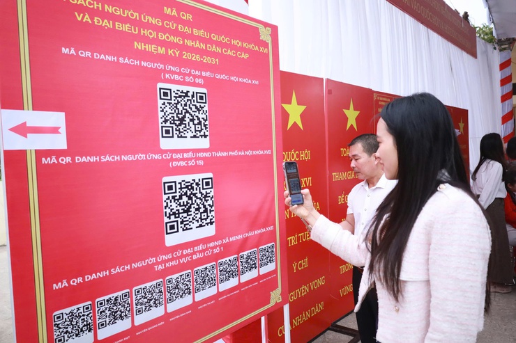 Ứng dụng công nghệ vào bầu cử tại xã đảo Minh Châu- Ảnh 5.