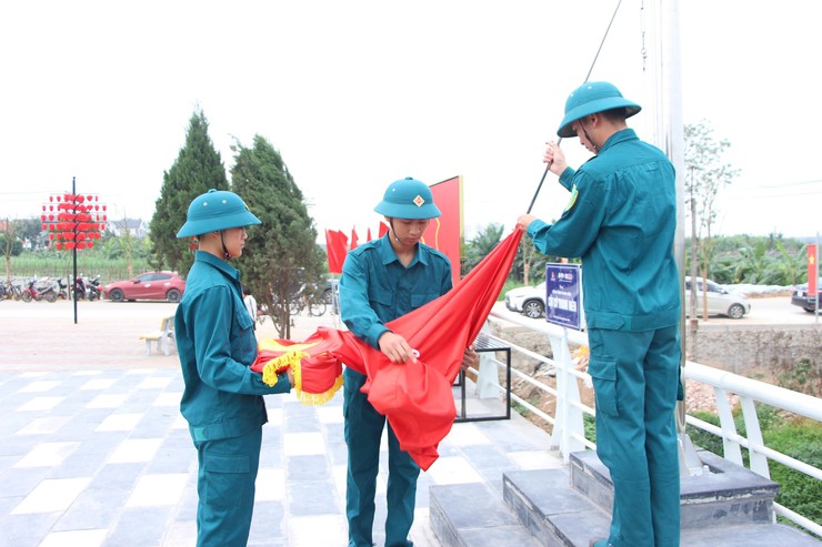 Trang trọng lễ thượng cờ tại xã đảo duy nhất tại Hà Nội- Ảnh 3.