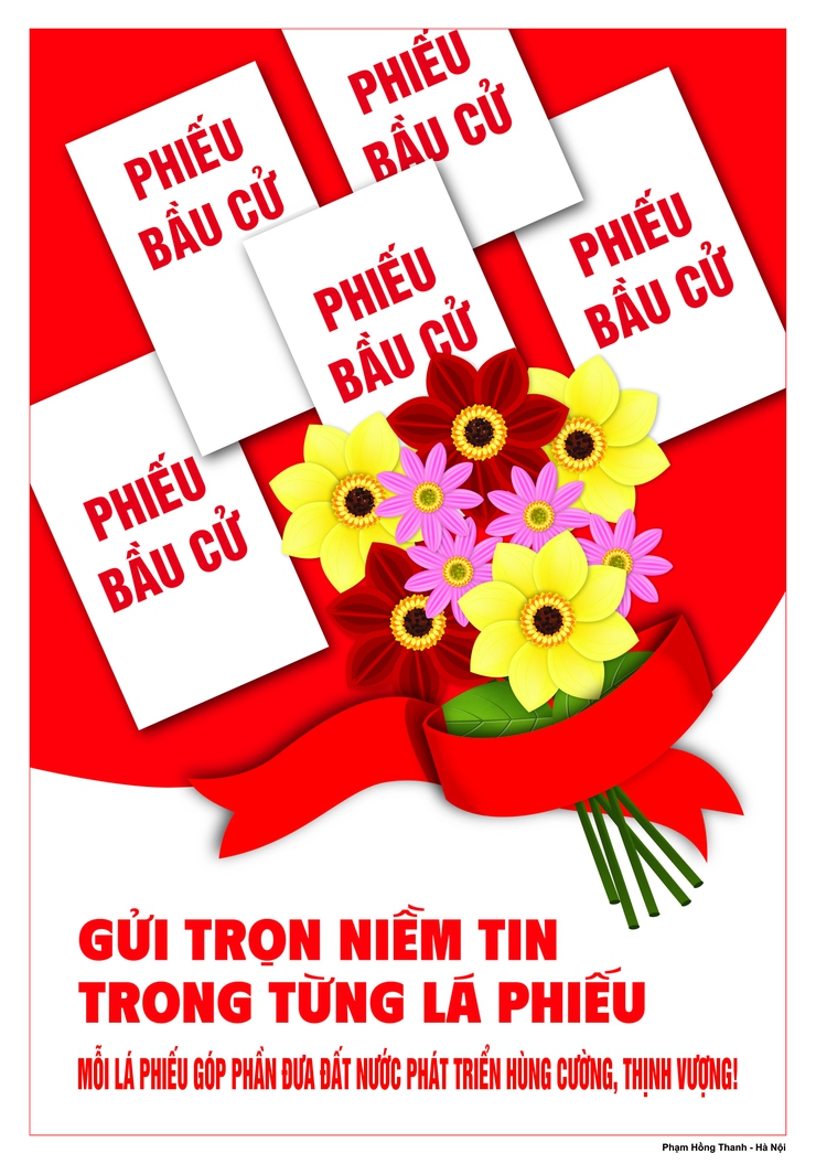 Mỗi lá phiếu khẳng định quyền làm chủ của nhân dân, minh chứng phản bác các luận điệu xuyên tạc.- Ảnh 1.