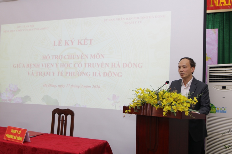 Bệnh viện Y học cổ truyền Hà Đông ký kết hỗ trợ chuyên môn cho Trạm Y tế phường Hà Đông trong khám chữa bệnh- Ảnh 3.