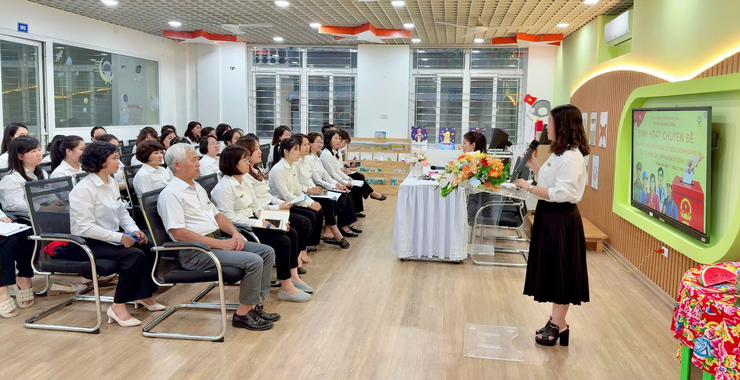 Trường mầm non Tân Mai tổ chức sinh hoạt chuyên đề
tuyên truyền công tác bầu cử Đại biểu Quốc hội khoá XVI và Đại biểu HĐND các cấp nhiệm kỳ 2026 - 2031- Ảnh 3.