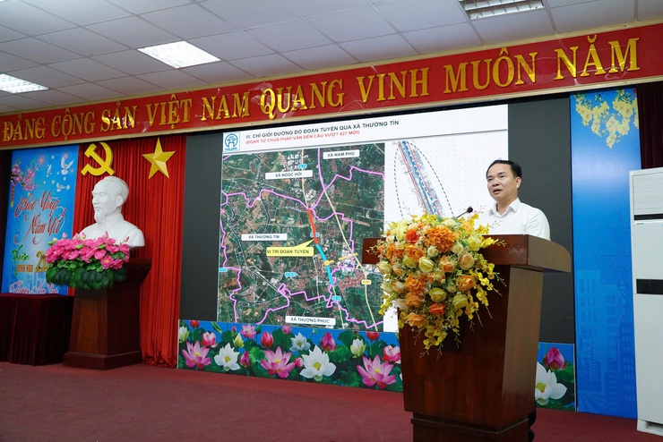 Thường Tín lấy ý kiến Nhân dân phương án tuyến tỷ lệ 1/500 Dự án trục không gian Quốc lộ 1A gắn với chỉnh trang và tái thiết đô thị.- Ảnh 6.