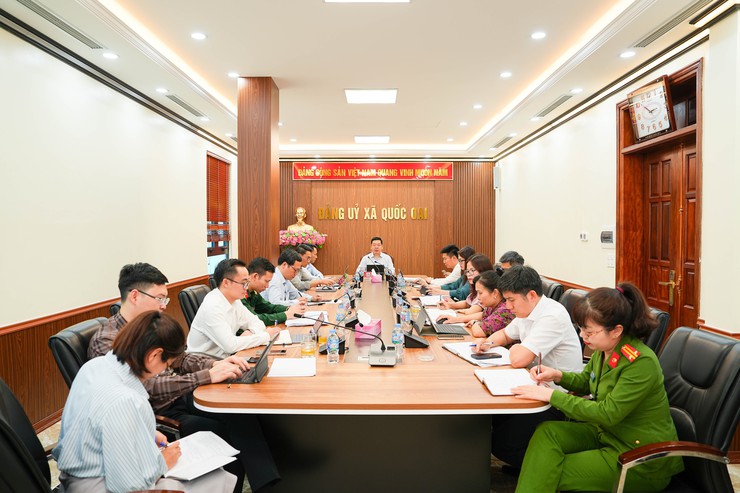 BCĐ Nghị quyết 57 xã Quốc Oai giao ban công tác 3 tháng đầu năm 2026, triển khai nhiệm vụ 9 tháng cuối năm 2026- Ảnh 1.