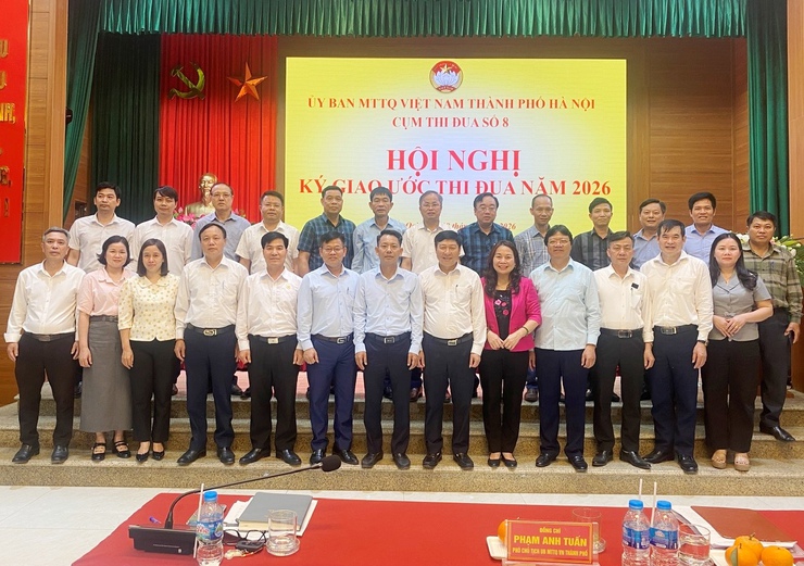 Quốc Oai: Ký kết giao ước thi đua Cụm số 8 MTTQ Thành phố Hà Nội năm 2026- Ảnh 11.