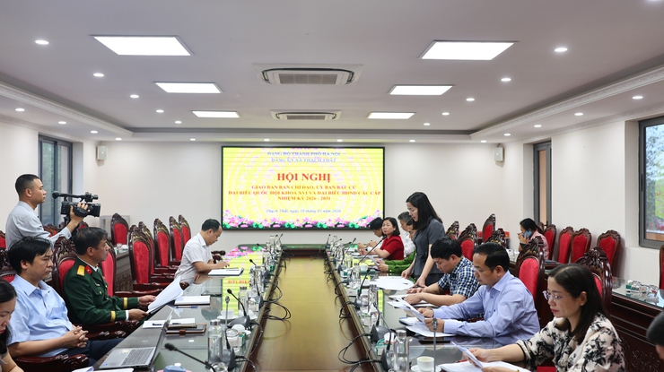 Uỷ ban Bầu cử xã Thạch Thất: Hội nghị giao ban chỉ đạo, đánh giá kết quả sơ bộ cuộc bầu cử đại biểu Quốc hội khóa XVI và đại biểu HĐND các cấp nhiệm kỳ 2026 - 2031- Ảnh 6.