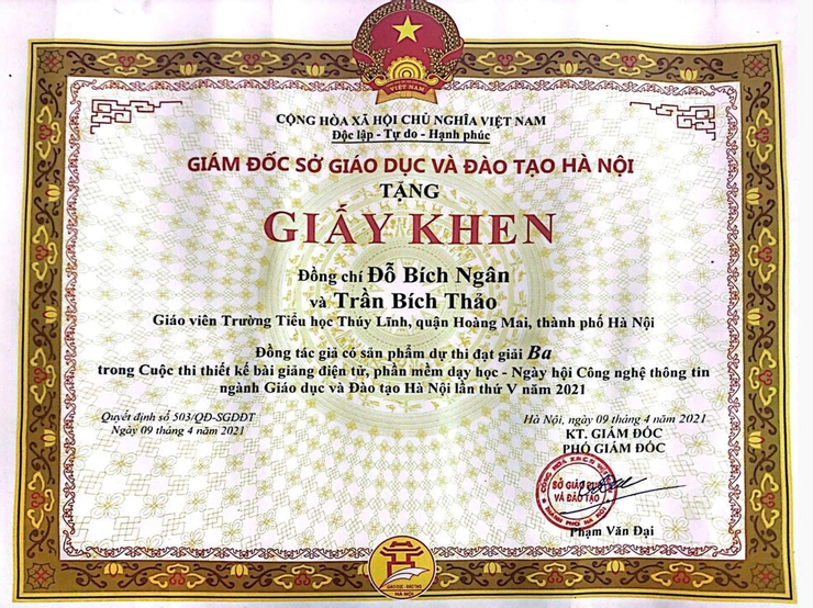 Cô giáo Đỗ Bích Ngân – Tấm gương giáo viên trẻ tiêu biểu của trường Tiểu học Thúy Lĩnh- Ảnh 1.
