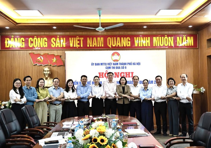 ỦY BAN MTTQ VIỆT NAM THÀNH PHỐ HÀ NỘI - CỤM THI ĐUA SỐ 09 TRIỂN KHAI KẾ HOẠCH VÀ KÝ KẾT PHONG TRÀO THI ĐUA NĂM 2026- Ảnh 3.