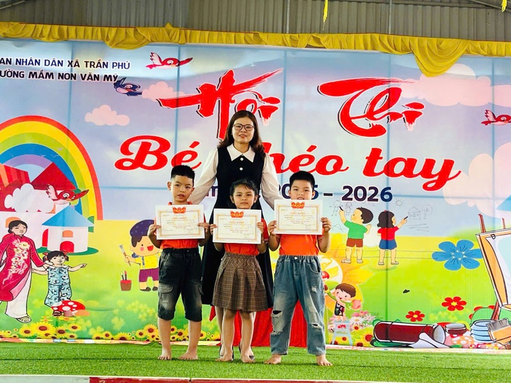 Trường Mầm non Văn Mỹ: “tổ chức thành công hội thi “Bé khéo tay”- Ảnh 2.