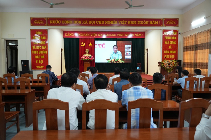 Ủy ban MTTQ xã Liên Minh tham dự hội nghị Thông tin thời sự tới hệ thống Mặt trận thành phố- Ảnh 1.