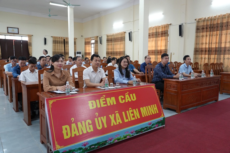 Ủy ban MTTQ xã Liên Minh tham dự hội nghị Thông tin thời sự tới hệ thống Mặt trận thành phố- Ảnh 2.