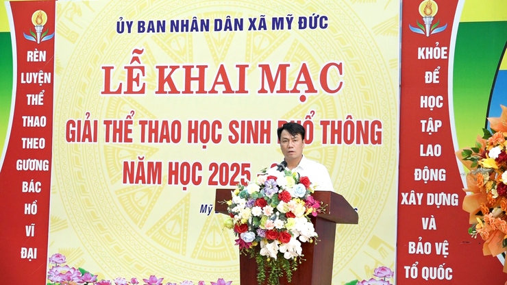 Xã Mỹ Đức khai mạc giải thể thao học sinh phổ thông năm học 2025 - 2026- Ảnh 2.