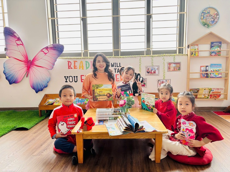 Phát triển văn hoá đọc – hình thành thói quen tốt cho trẻ em tại trường Mầm non Hoa Anh Đào- Ảnh 5.