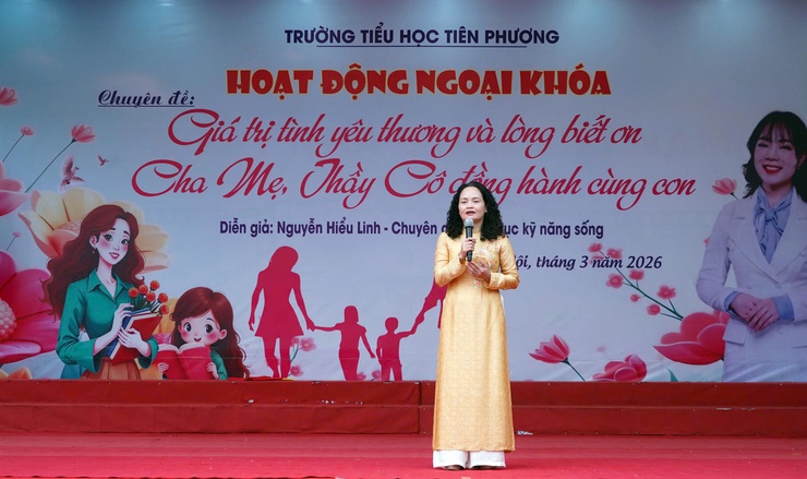 Trường Tiểu học Tiên Phương tổ chức hoạt động ngoại khóa về giá trị tình yêu thương và lòng biết ơn- Ảnh 1.
