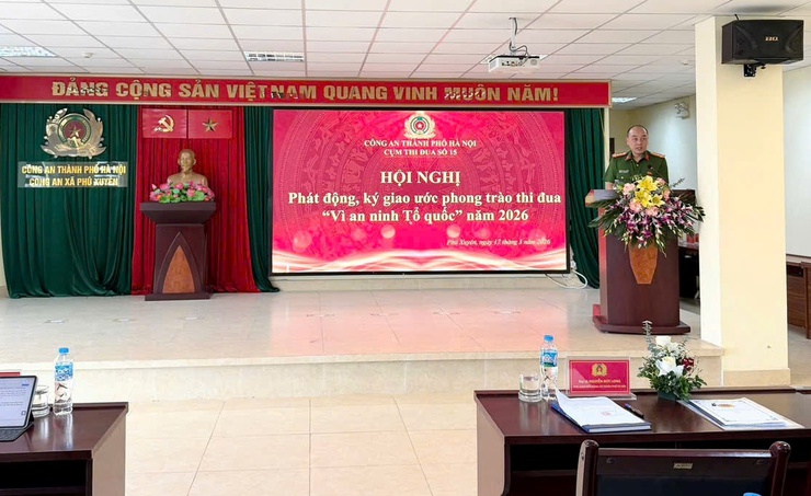CỤM THI ĐUA SỐ 15 - CÔNG AN THÀNH PHỐ HÀ NỘI PHÁT ĐỘNG PHONG TRÀO THI ĐUA “VÌ AN NINH TỔ QUỐC” NĂM 2026- Ảnh 2.