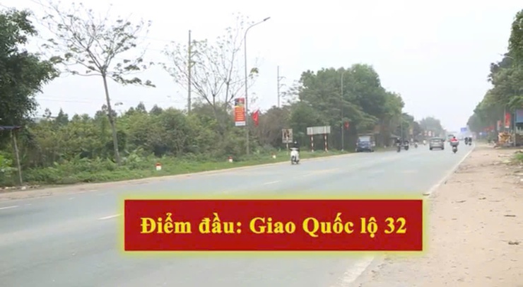 Phúc Thọ quyết liệt giải phóng mặt bằng dự án đường nối Quốc lộ 32 với Quốc lộ 21A (Tỉnh lộ 416)- Ảnh 1.