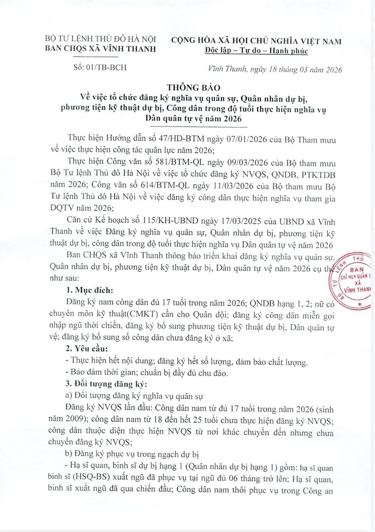 BAN CHỈ HUY QUÂN SỰ XÃ VĨNH THANH- Ảnh 1.