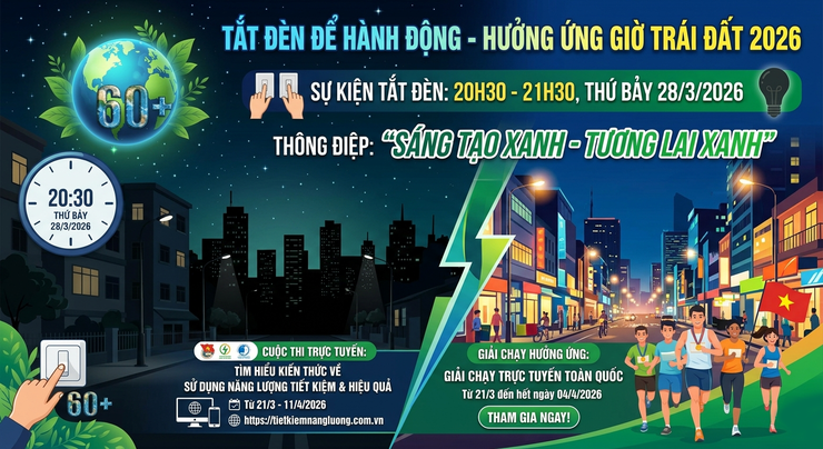 Phường Ngọc Hà hưởng ứng chiến dịch giờ trái đất năm 2026- Ảnh 1.