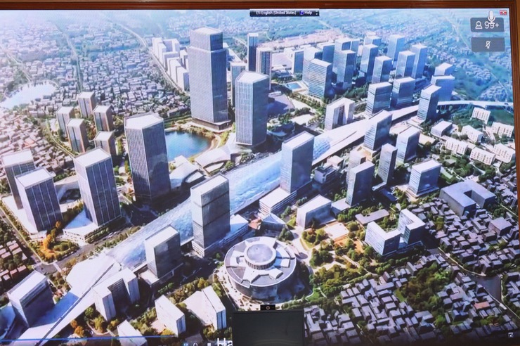 XÃ CỔ ĐÔ DỰ HỘI NGHỊ TRỰC TUYẾN NGHE BÁO CÁO, LẤY Ý KIẾN VỀ QUY HOẠCH TỔNG THỂ THỦ ĐÔ TẦM NHÌN 100 NĂM- Ảnh 4.