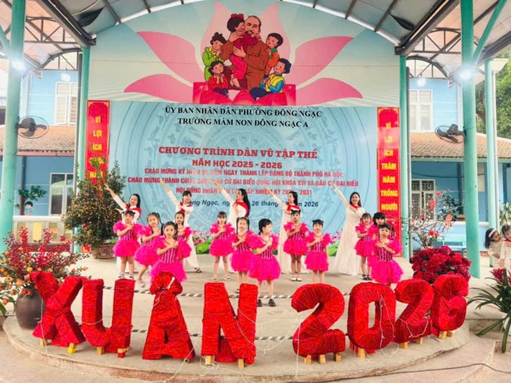 Tưng bừng, sôi nổi chương trình Dân vũ tập thể của Trường Mầm non Đông Ngạc A- Ảnh 9.