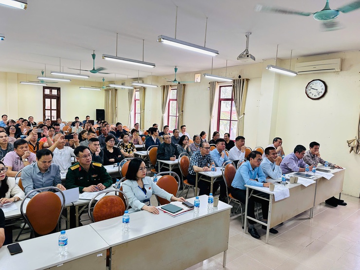 Phường Kim Liên tổ chức Hội nghị lấy ý kiến phương án tuyến dự án trục không gian Quốc lộ 1A- Ảnh 1.