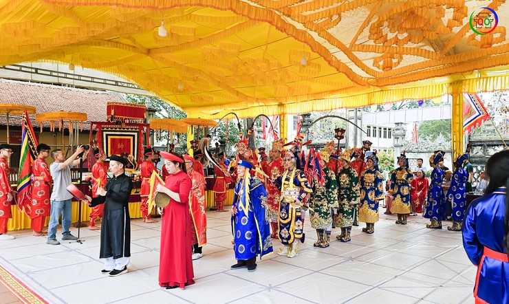 LỄ DẪN QUÂN KHAI HỘI CỜ NGƯỜI – MỞ MÀN LỄ MỘC DỤC, HỘI XUÂN THÔN NGÔ SÀI NĂM 2026- Ảnh 7.