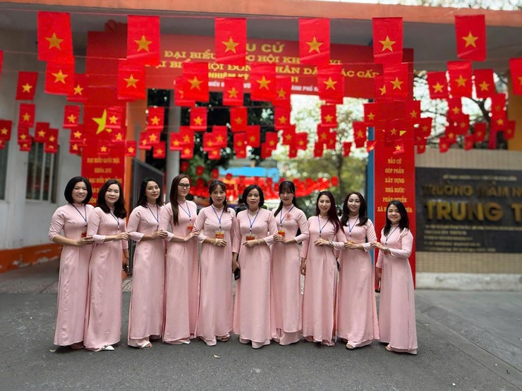 Không khí Ngày hội toàn dân tại Trường Mầm non Trung Tự- Ảnh 2.