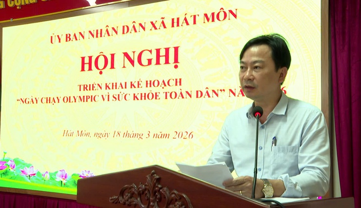 UBND xã Hát Môn tổ chức Hội nghị triển khai Kế hoạch “Ngày chạy Olympic vì sức khỏe toàn dân năm 2026”- Ảnh 2.