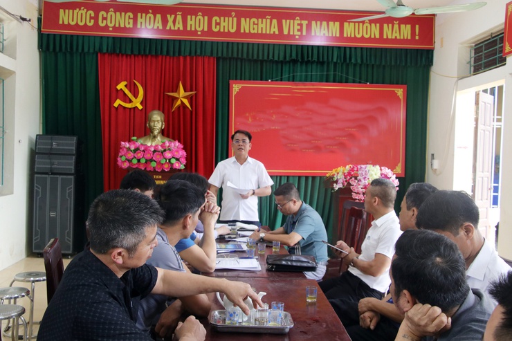 UBND xã Trần Phú tổ chức hội nghị làm việc với các hộ khu giết mổ gia súc, gia cầm trên địa bàn xã Trần Phú- Ảnh 1.